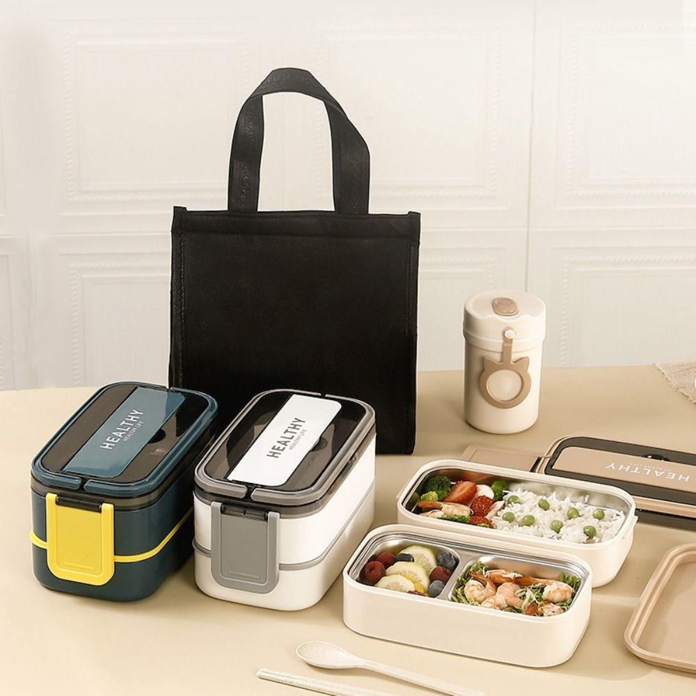 Leak-proof Food Container Single/Double Layer Food Storage Box Insulated Lunch Box  Student