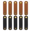 Fashionable Scarf Retainer Clip 10Pcs PU Leather With Metal Button Secure Closures Home Sewing Supplies