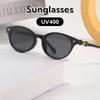 Retro Exquisite Cat Eye Large Frame Sunglasses Simplicity Fashion Outdoor Travel Beach Ultraviolet-Proof Shades Glasses