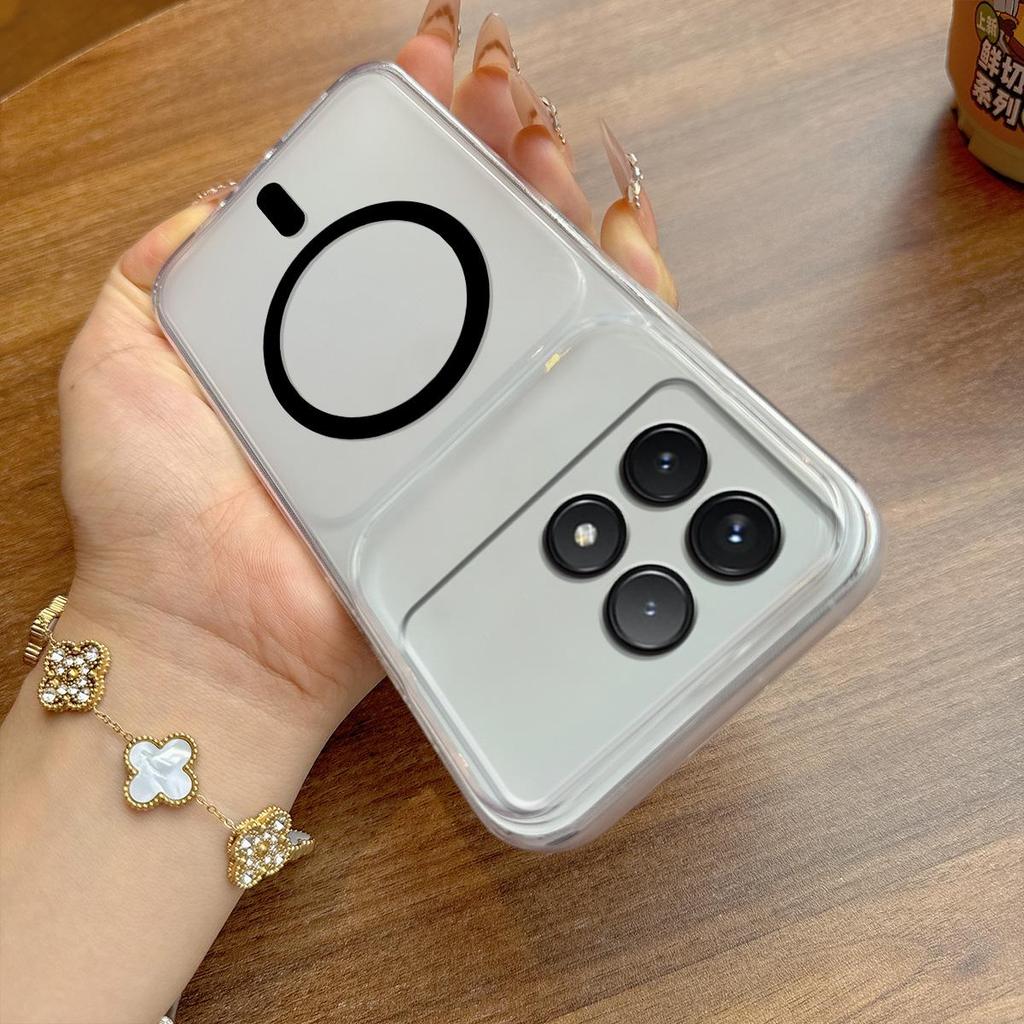 Case for Xiaomi POCO X6 Pro 5G Anti-Fingerprint Matte Cover Big Camera Window Clear Edge Casing