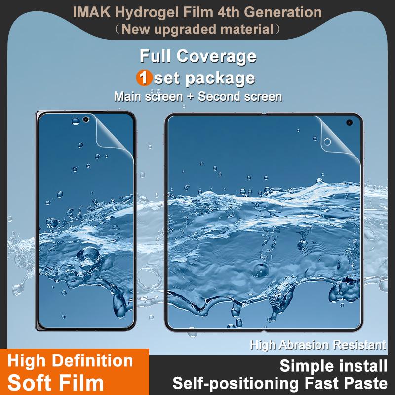 For OPPO Find N5 5G Glass IMAK Hydrogel Film 4th Generation Full Coverage Screen Protector