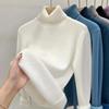 Winter Vintage Warm Thicken Sweater Women Korean Fashion Elegant Knitted Bottoming Shirt Female Solid Knitwear Casual Slim Tops 2026 New