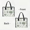 Vegetable Pattern Tote Bag Casual Large Capacity Daily Shopping Shoulder Handbag 