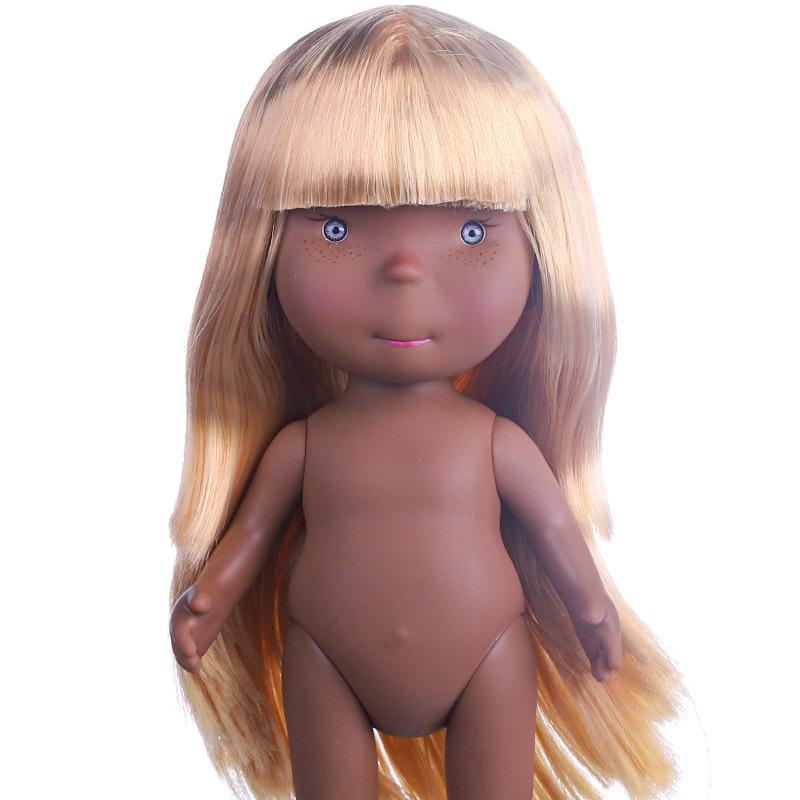 New Mia 24Cm Vinyl Naked Dolls With Movable Joints Waldorf Diy Custom Play Dolls For Kids Pretend Play Handmade Craft Toys