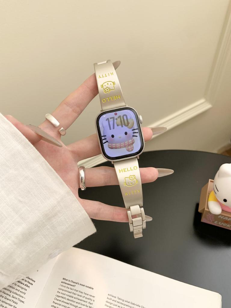 Kompatibles Katzenarmband für Apple Watch Serie S11/10/9/8/7/6/5/SE - 20mm Band