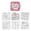 E7Ce Cartoon Water Coloring Book Reusable Kindergarten Kids Magical Painting Activity
