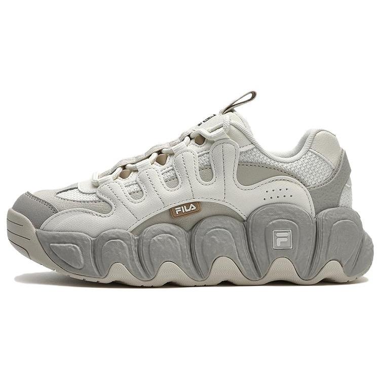 New FILA Croissant Chunky Sneakers 'White Grey' Women's F12W342123FTO
