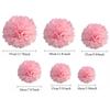 10 Pezzi 10cm Pompon Carta Velina Pom Pon Poms Palline Fiore per Decorazione Matrimonio Stanza Forniture Festa Fai da Te Fiori di Carta Bianchi da Appendere