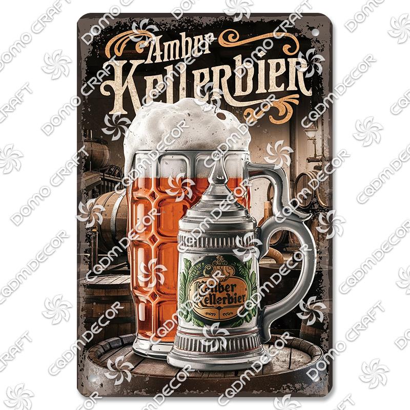 Retro Bierplaketten Metall Blechschilder Trinker Bierglas Metallplatte Vintage Wanddeko Bierparty Bar Pub Wohnzimmer Zuhause
