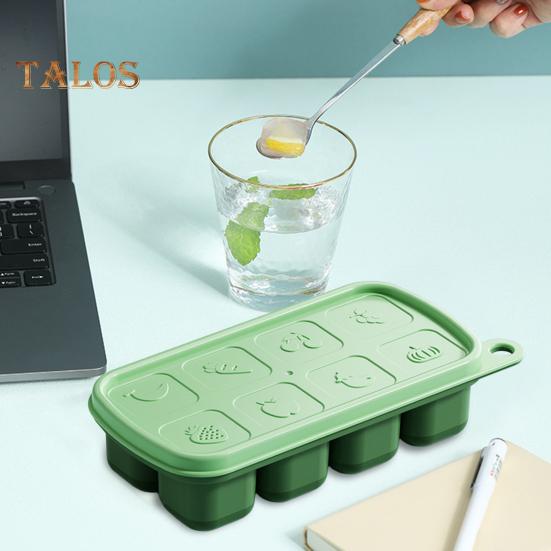 Eiswürfelform, wiederverwendbar, weit verbreitet, flexibel, praktisch, 8 Gitter, Eiswürfelform, Form, DIY, Basteln, Küchenbedarf