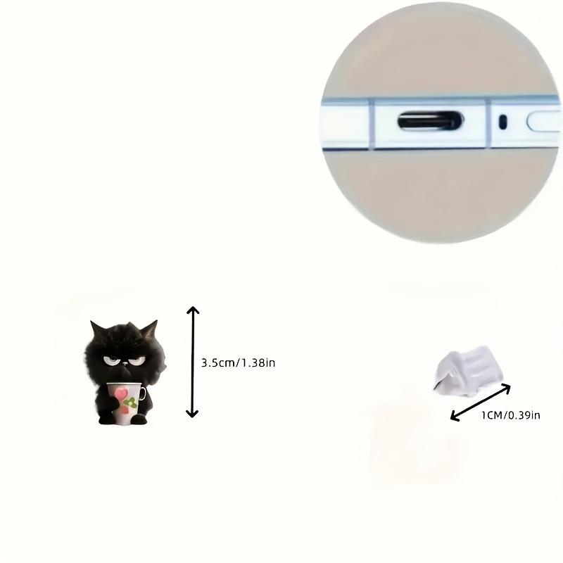 

Мультяшная акриловая заглушка от пыли, подвеска для автомобиля Type-c model