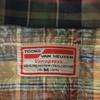 VAN HEUSEN 60s 70s vintage Check Pattern Long sleeve Button down shirt M Men's Used