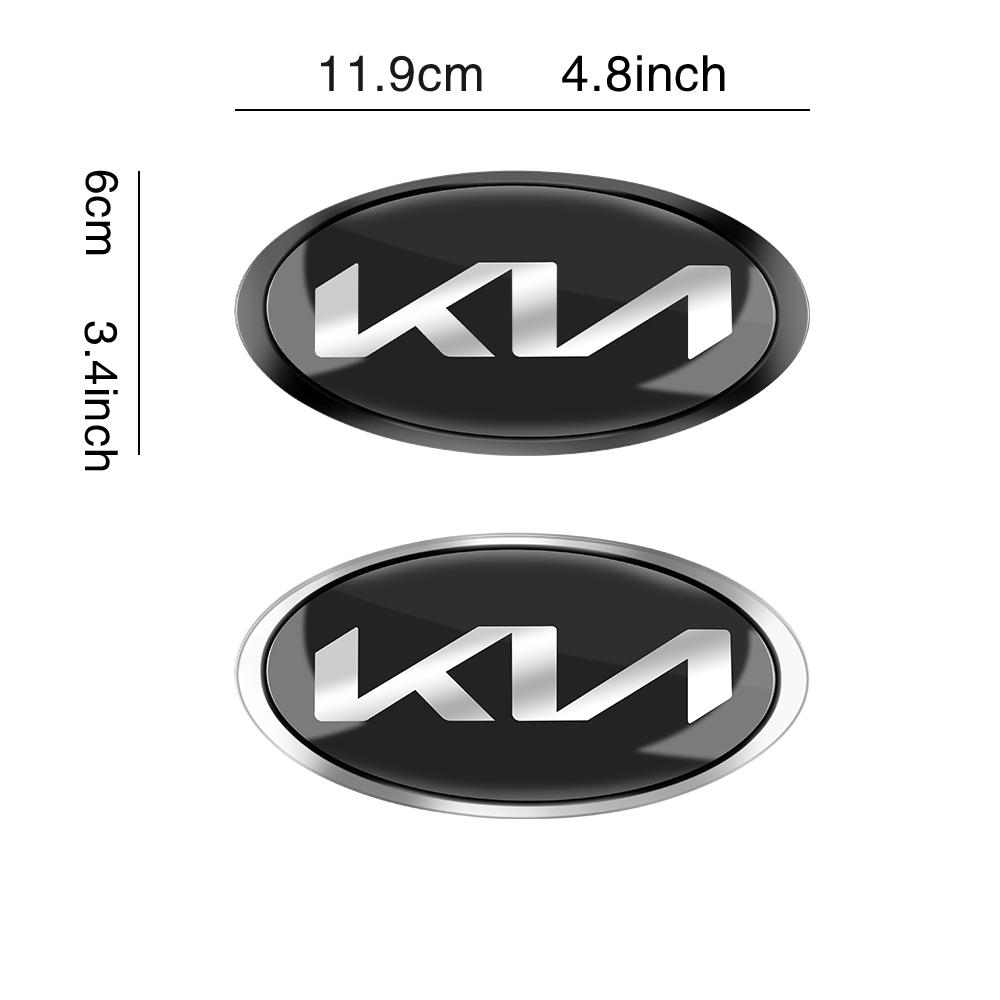 SWIR7 Car Styling Front Hood Emblem Rear Trunk Badge Sticker Modified Parts For KIA KN Pegas Sorento Soul Cerato Sportage Optima Niro