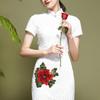 Peony Embroidery Patch Floral Embroidery Floral Applique Fashion Elegant Sewing Accessories