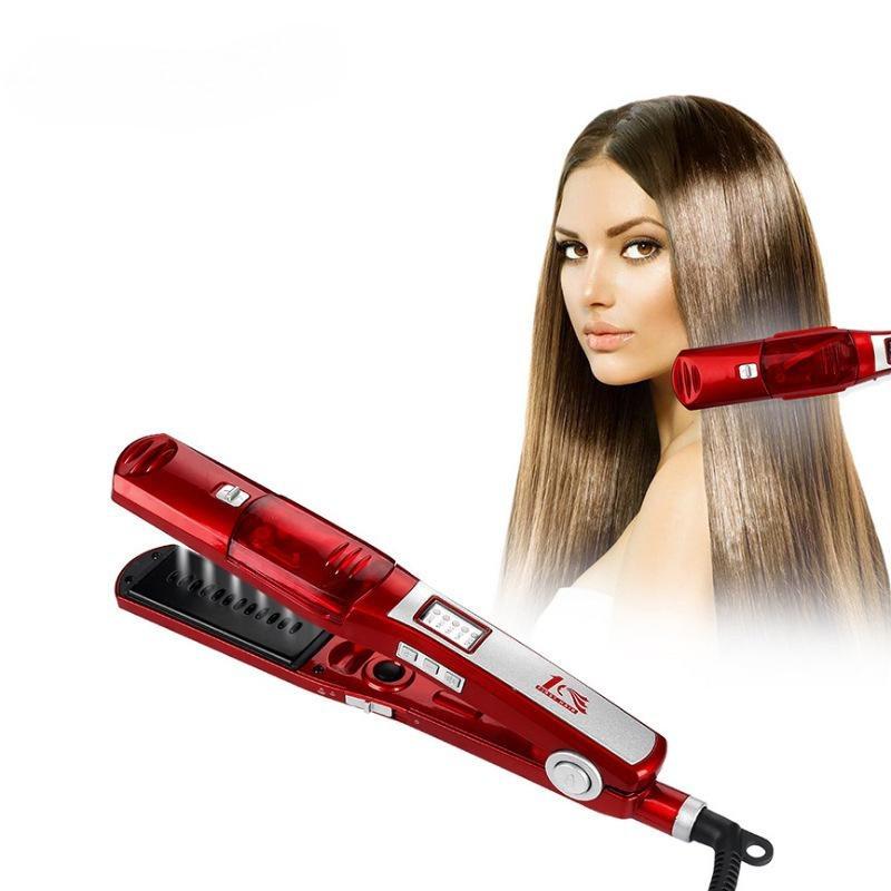 Steam Hair Straightener & Curler with Moisturizing Care – Customizable Electric Clip