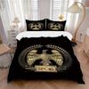 3pcs SPQR Eagle Crest Bedding Set - Includes One Quilt Cover and Two Pillowcases (No Core) - Perfect for Bedroom Decor and Guest Room Accessories - Fe