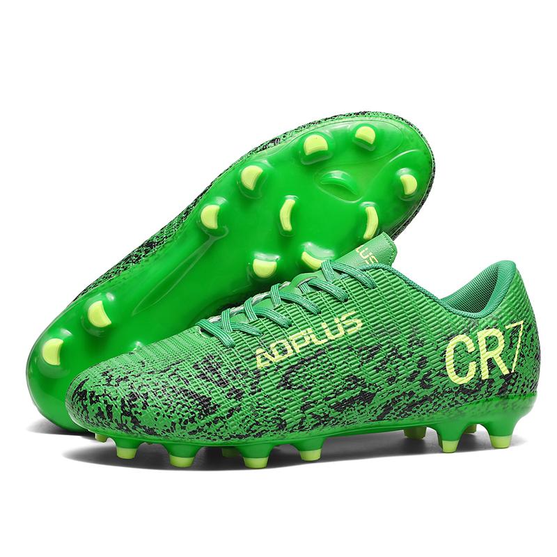 Fashion Men's Soccer Sneakers Unisex Professional Long Spikes Football Cleats Men Lightweight Futsal Shoes Trainers Men