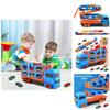 Childrens Large Track Car Set With Collapsible Metal Vehicles For Indoor Play And Development