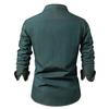 American Retro Men's Denim Shirt Cotton Long Sleeve Casual Trendy Spring Autumn Jean Shirt Men