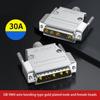 High Current 30Amp Mixed D-Sub Connector 9W4 Male/ Female 5+4D-SUB Pin Power Mixed Contact PCB Mount Lock Secure Use