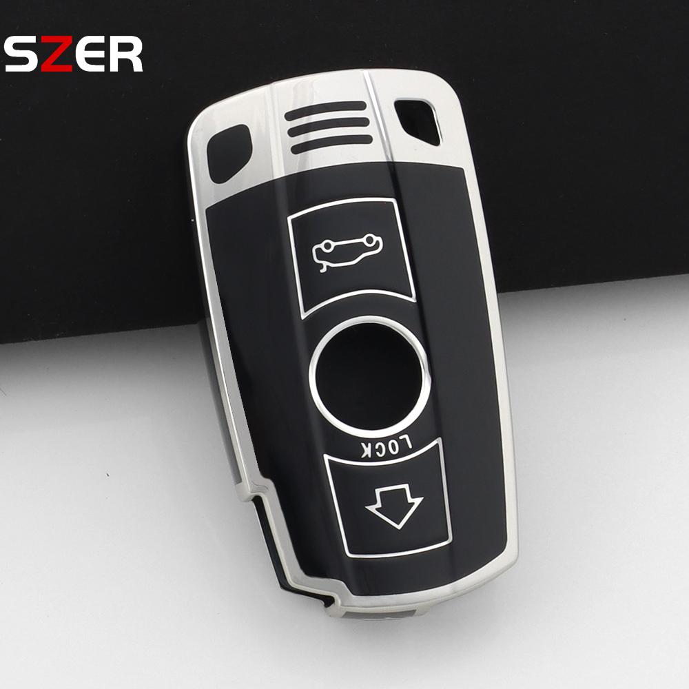 For Bmw E90 E60 E70 E87 3 5 6 Series M3 M5 X1 X5 X6 Z4 E71 E72 E88 E89 E91 E92 Fashion Tpu Car Key Case Cover Protector Keychain