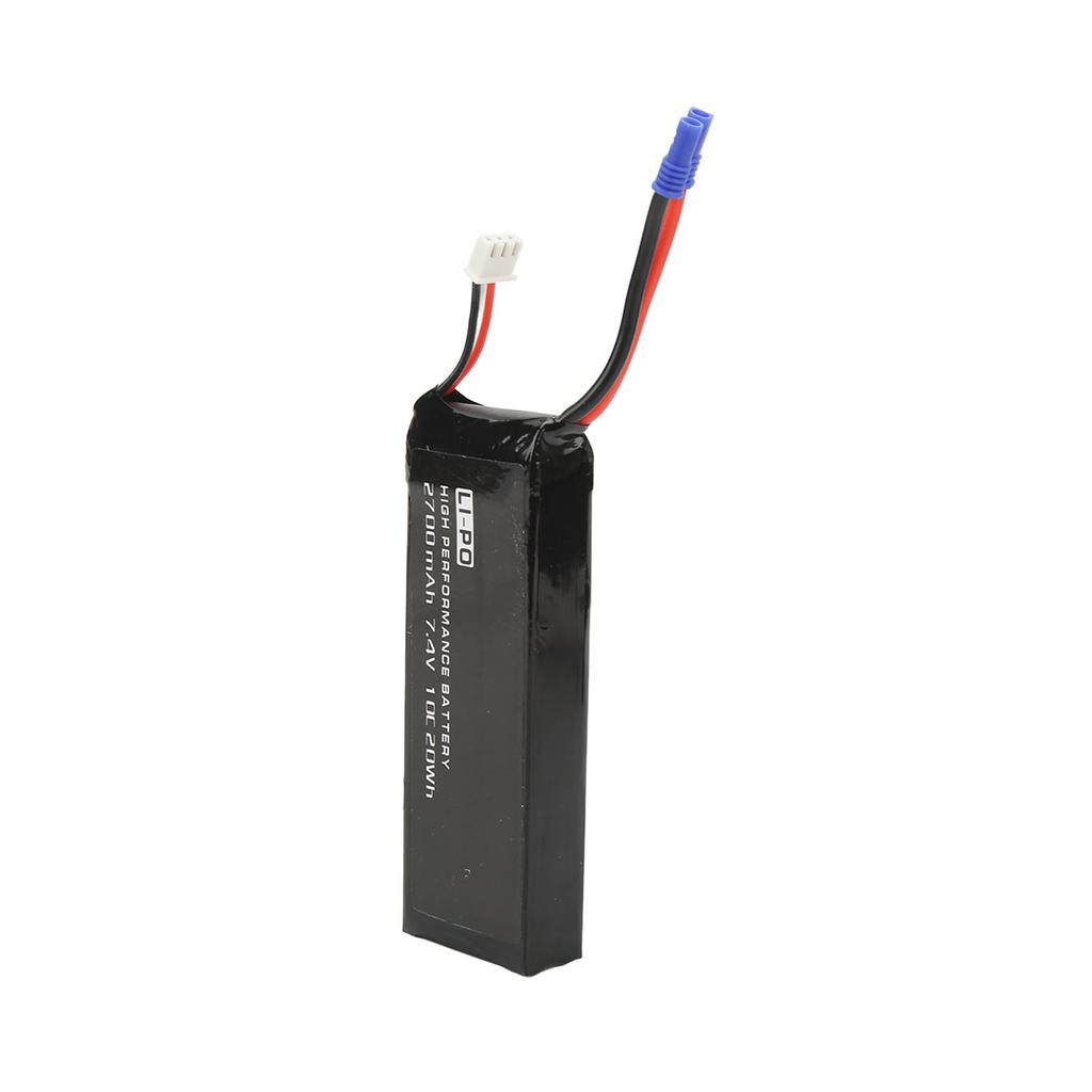 7.4V Lipo Battery Black 10C 2700mAh Female EC2 Plug Stable Accurate RC Drone Lipo Battery for