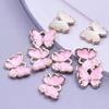 Rosa Liebe Mädchen Accessoires Emaille Großhandel Anhänger Für Schmuckherstellung Zubehör Mond/Blume/Schmetterling Anhänger Charm DIY Ohrring Basteln