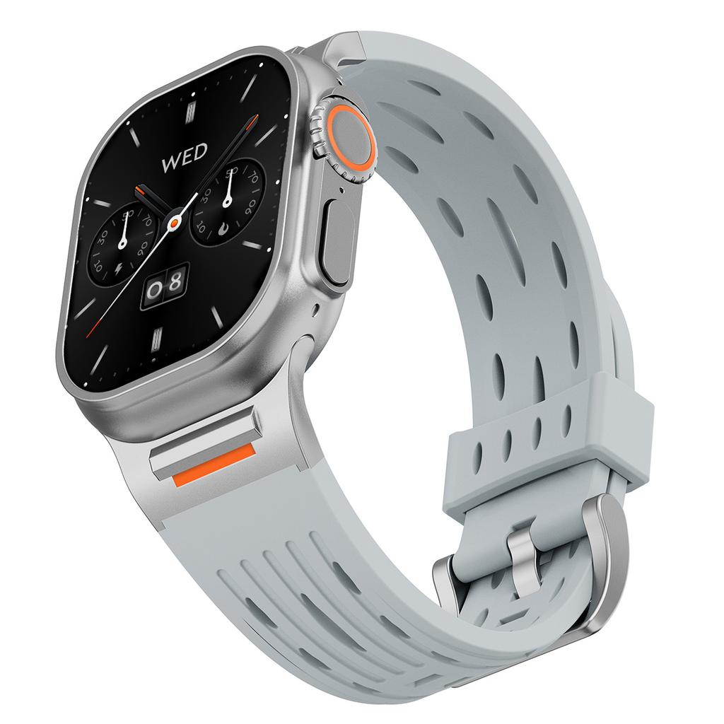 3 Style New Sport Band For Iwatch Ultra 3/2 49mm 42 44 45 46mm Silicone Strap For Apple Watch Series 11 10 9 8 7 6 SE3 Bracelet