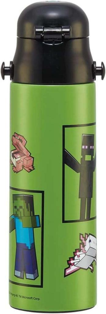 Skater 580ml Minecraft Stainless Steel Water Bottle, Direct Drinking, Sports Bottle, SDC6N-A
