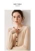 Women's Cashmere Baby Lambswool Cardigan - Round Neck, Short, Loose Fit Sweater for Autumn/Winter.