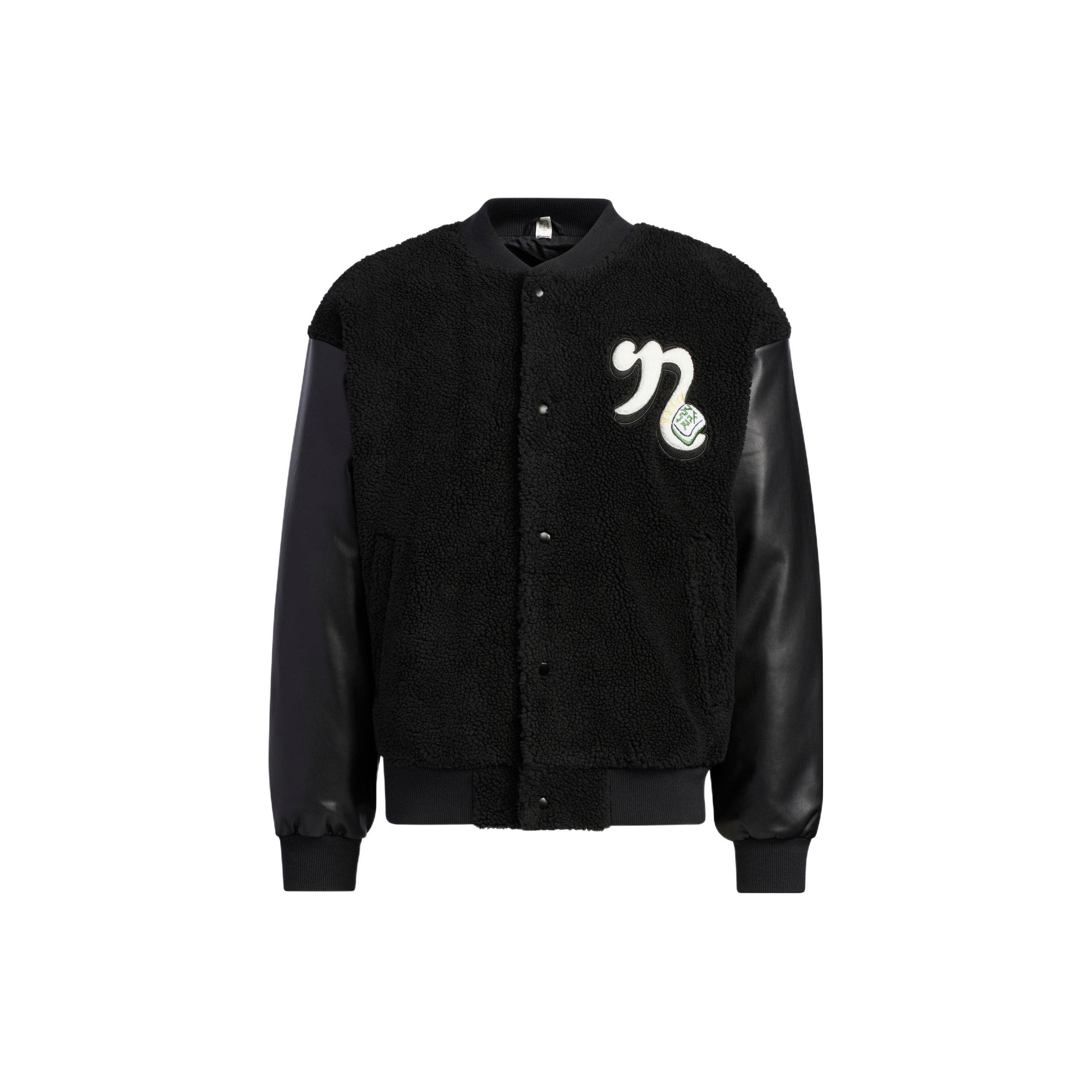 

adidas NEO Unisex Fleece Varsity Jacket Black IA6903 L
