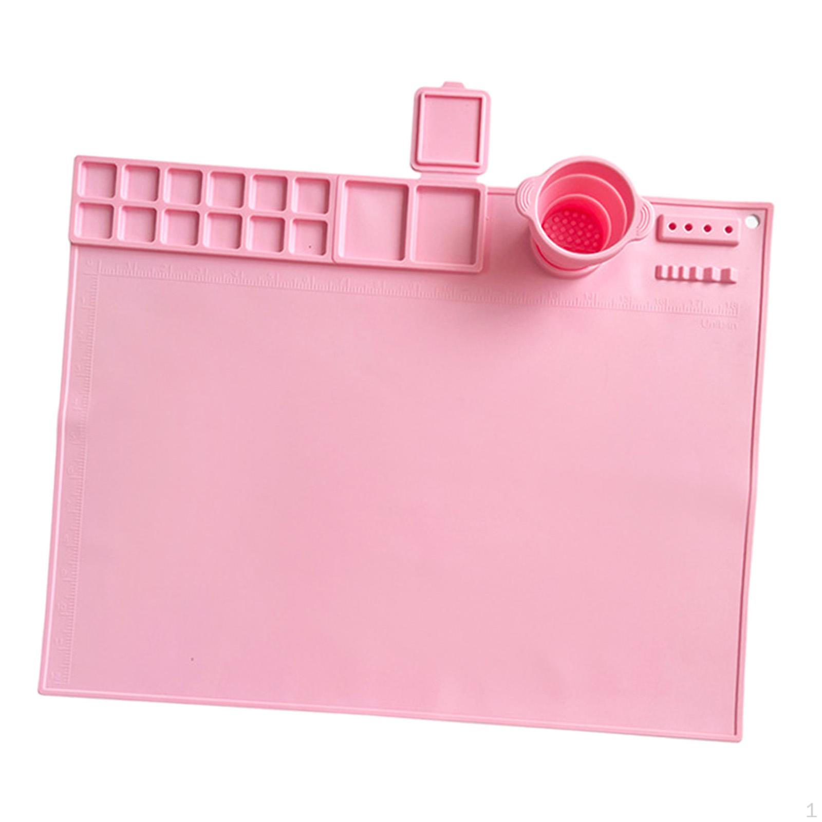 

Силиконовый коврик для творчества, большой для рисования и рукоделия, искусство розовый