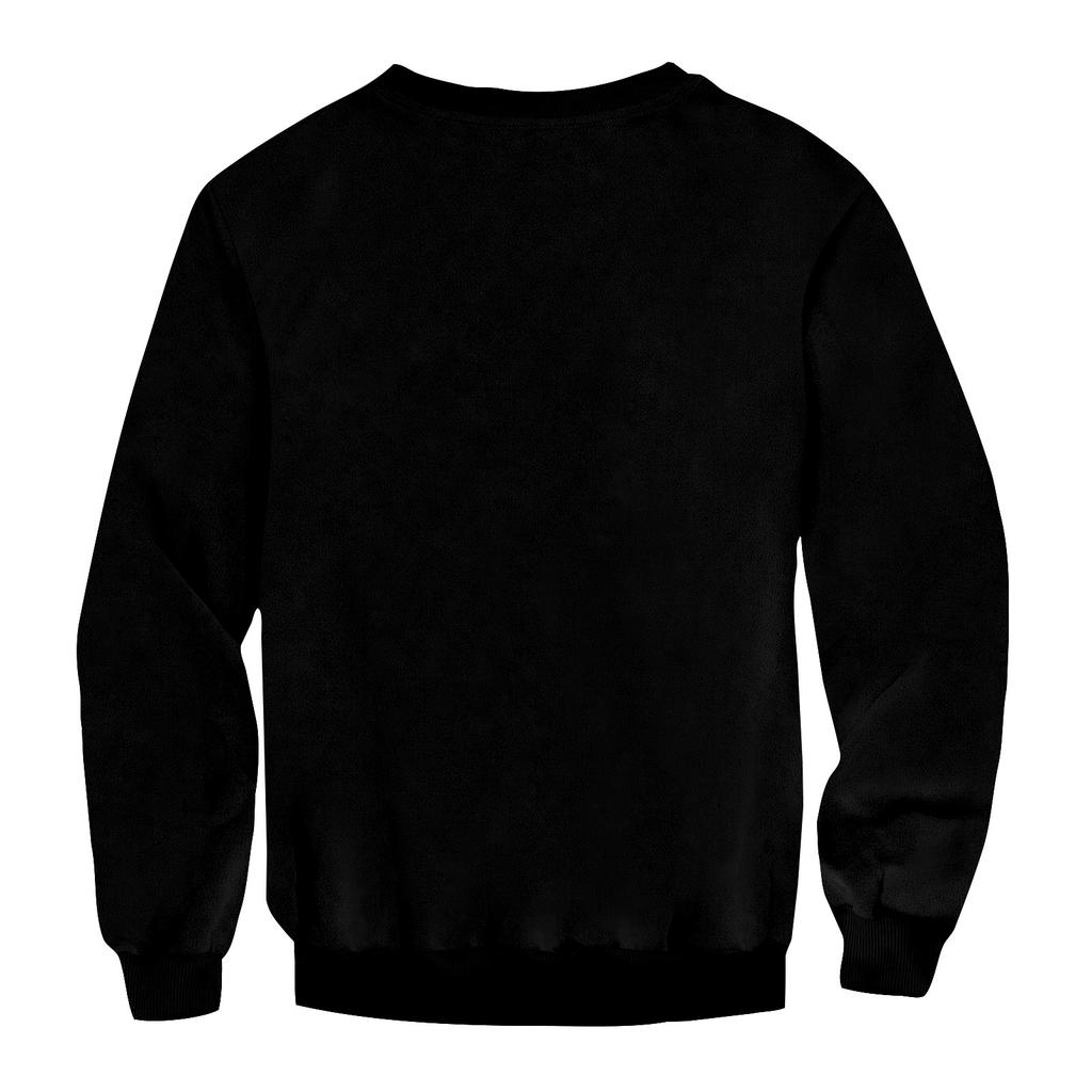 Christmas Print Loose Fit Round Neck Sweatshirt For Men