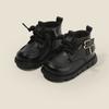 Boys' Non-slip British Style Leather Boots for Baby Girls Soft-soled Toddler Shoes
