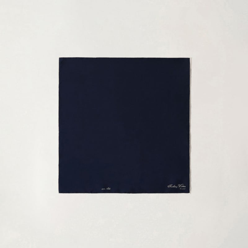 NOTHING WRITTEN NW Silk Scarf (Navy)