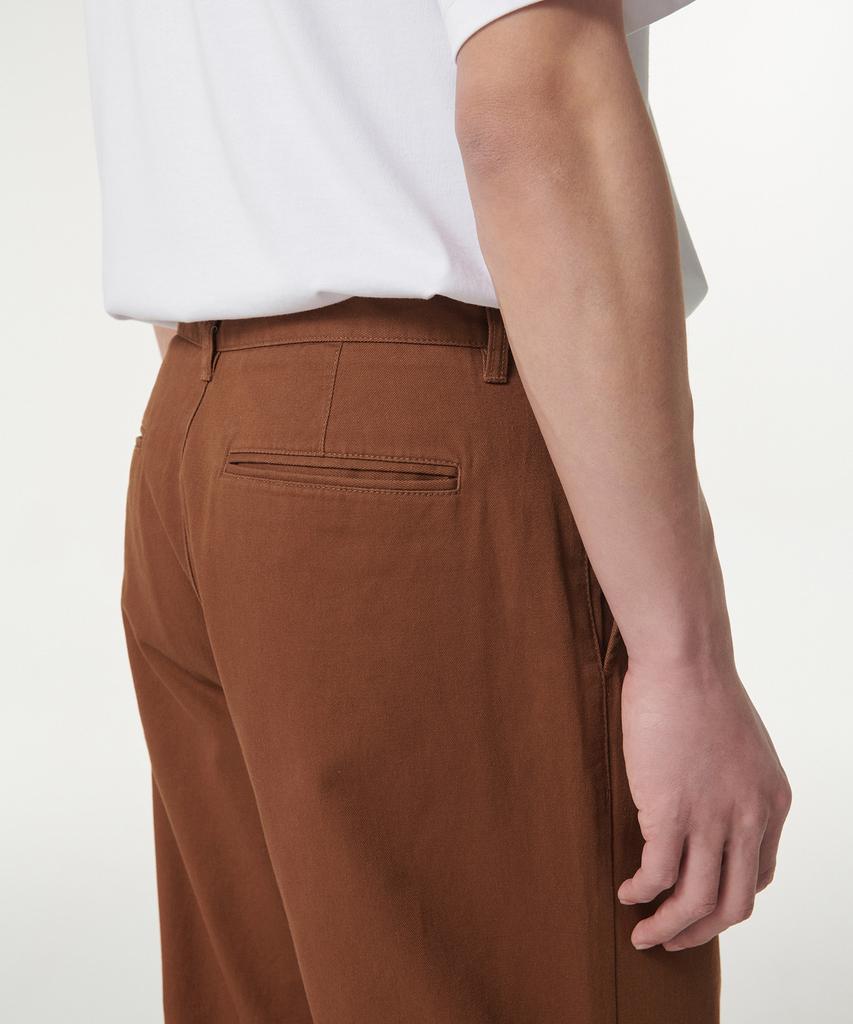 MUSINSA STANDARD One-Pleat Regular Fit Chino Pants [Brick Orange]