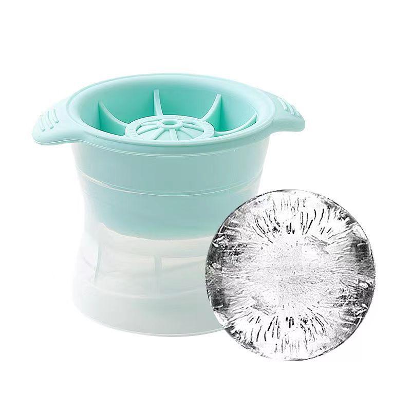 Silicone Ice Hockey Mold Spherical Ice Grid Circular Ice Box Whiskey Ice Hockey Maker Bar Beverage Tool