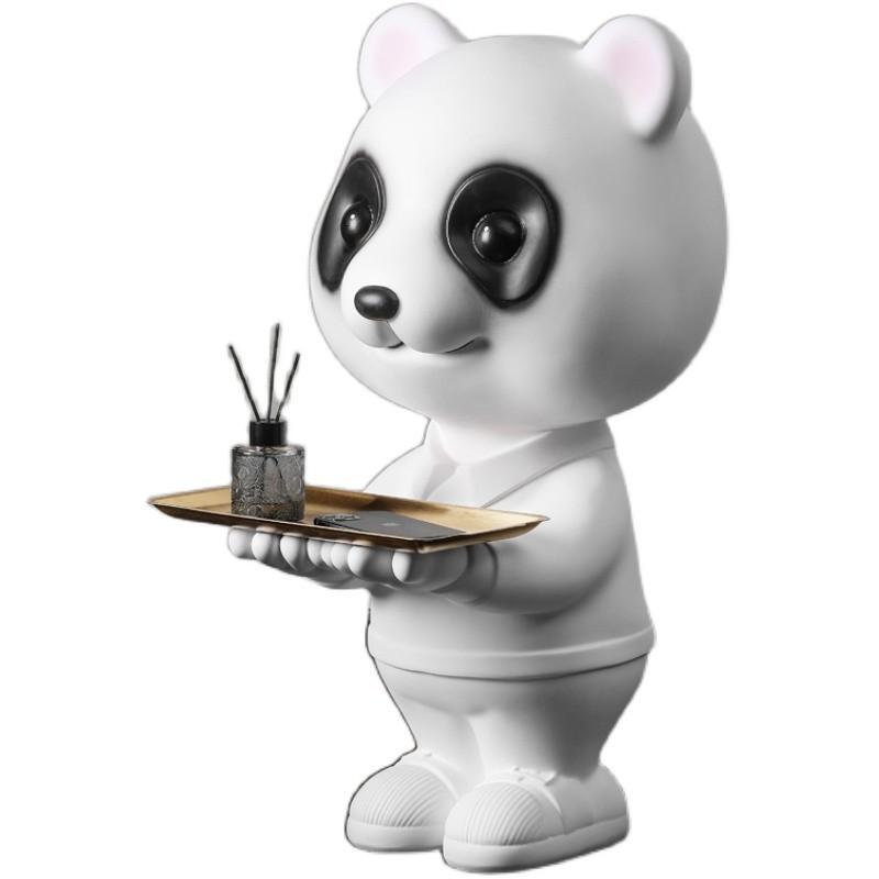 Diseño Creativo de Anime Adornos de Panda Superficie de Suelo Grande TV de Pie Gabinete Sofá Entrada Decoración del Hogar Regalo de Bienvenida