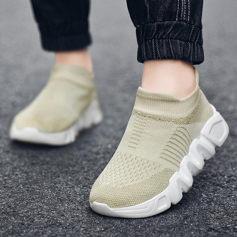 Mode Einfaches Design Kinder Jungen Schuhe Freizeit Strickschuhe Atmungsaktive Sneaker Beliebte Mädchen Bequeme Babyschuhe