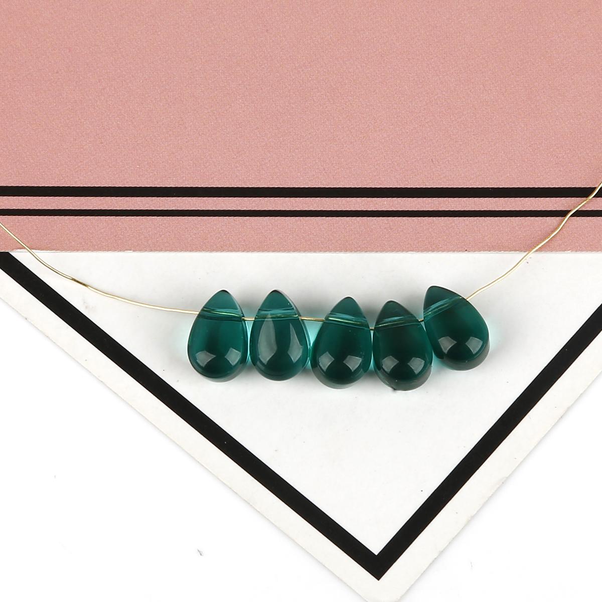 

9x6 мм 5 шт. маленькие стеклянные подвески в виде капель воды свободные бусины для изготовления ювелирных изделий своими руками