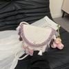 Boho Chic Woven Tassel Mini Shoulder Bag For Urban Fashion