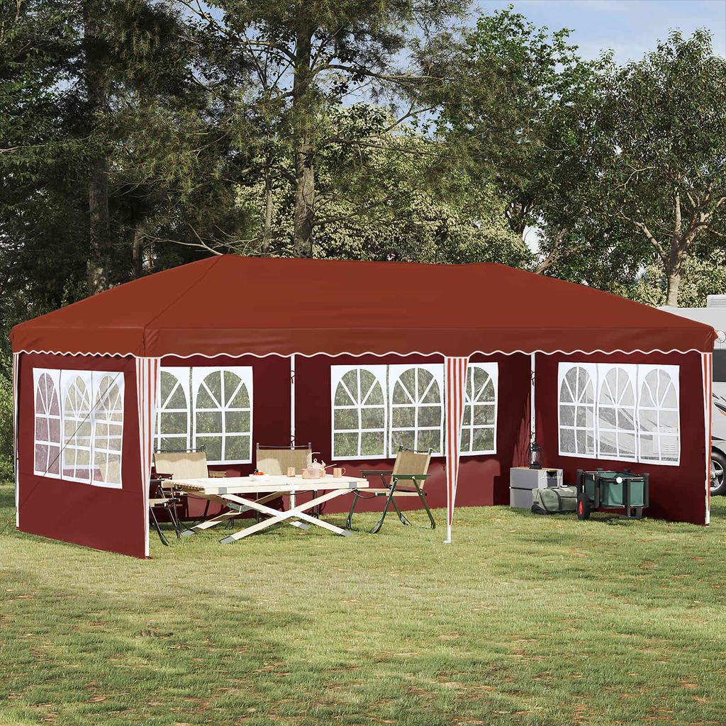 Pop Up Party Tent 575 X 289 X 245 Cm Terracotta