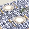 Waterproof Baroque Print Elastic Fitted Tablecloth Rectangular Outdoor Fold Table Cover  Picnic