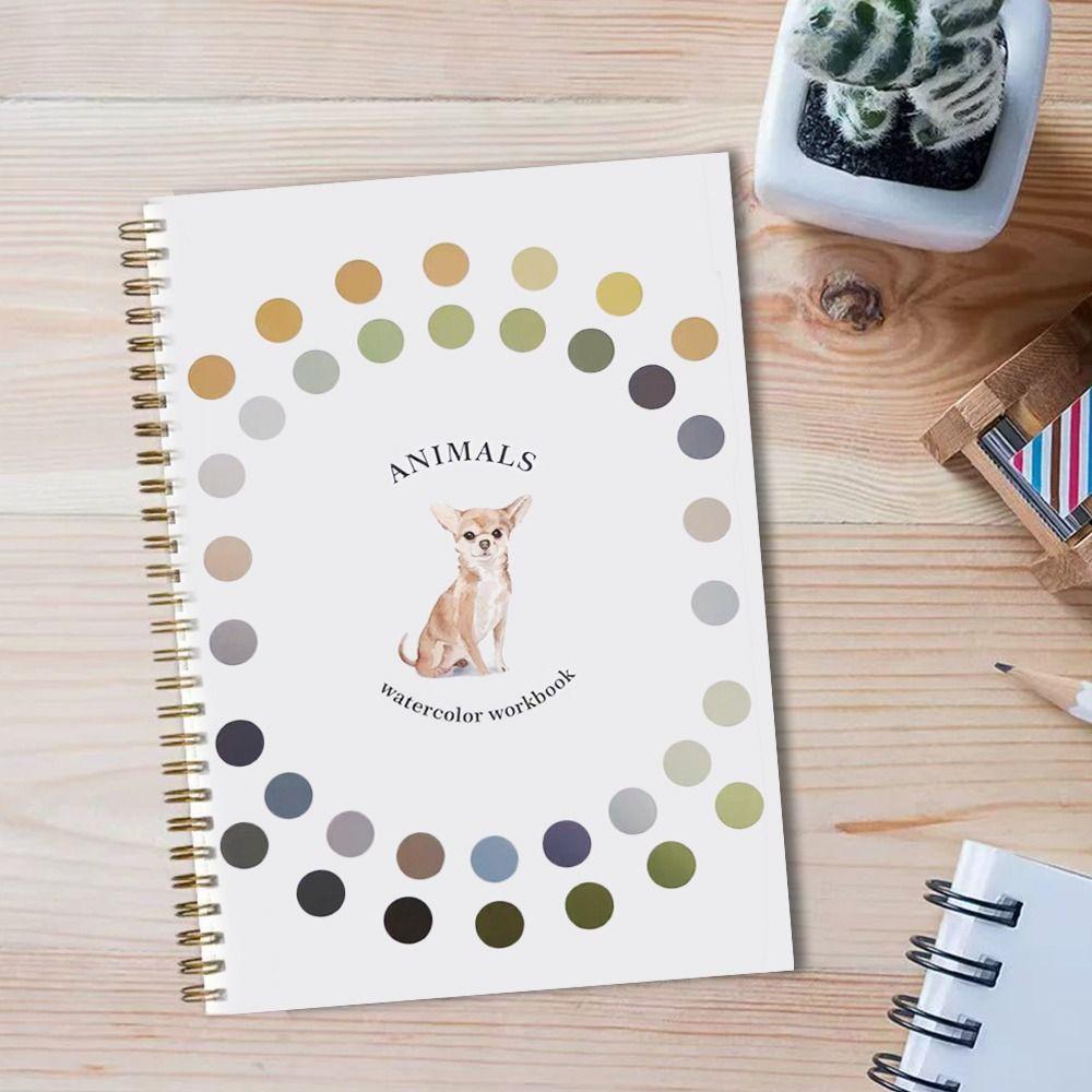 with Paint Brush Watercolor Workbook Beginner-Friendly Art Painting Supplies for Kids Adults Teens