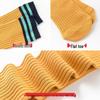 Spring & Autumn Kids' Cotton Calf Socks - Striped Design for Boys & Girls