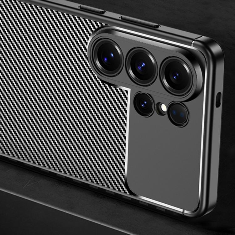 For Samsung Galaxy S26 Ultra 5G Carbon Fiber Texture Shockproof TPU Phone Case