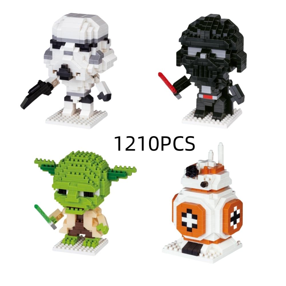 Super Cute Building Blocks Assembly Toys,Educational Science Diy, Building Block Enthusiasts' Desktop Decorations,