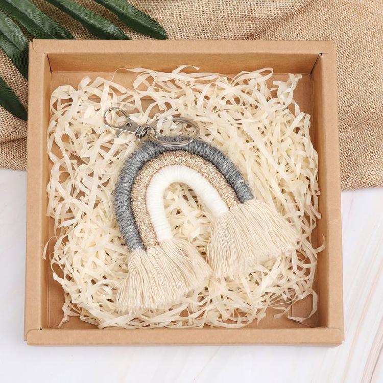 Fashionable Key Accessory Keychain Stylish Bag Ornament Cotton Texture Suitable for Key Bags and Backpack Decorating