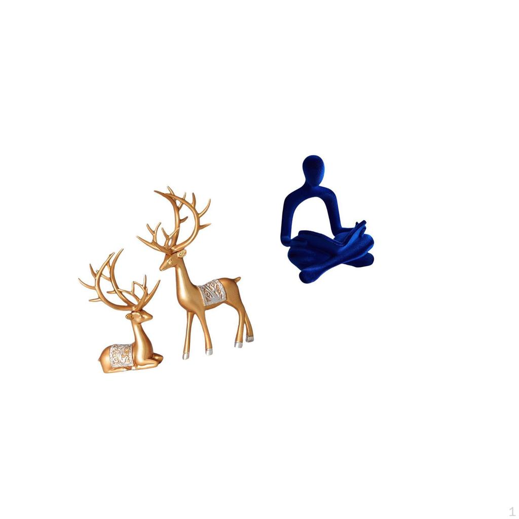 European Reindeer Thinker Abstract Human Deer Lover Collectable Craft Versatile Art Figurine