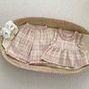 Girls Summer Plaid Sleeveless Top and Wide Leg Pants Set with Ruffle Trim